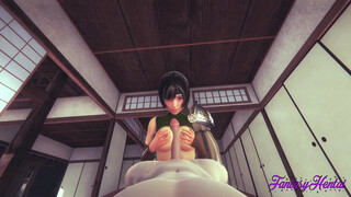 Final Fantasy VII Hentai - POV Yuffie boobjob and Fucked