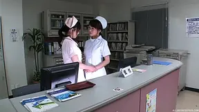 Sneaky Nurses Get Steamy Lesbian Action After Office Shift Ends