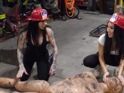 Big Tit Milf Asa Akira and Goth Best Friend Joanna Angel Give History Lesson on Pizza