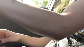 Raven thorne cums in the car: hot trans experience