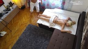 behind the scenes of busty blonde kyra hot massage & fuck