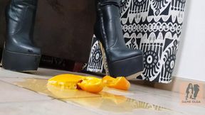 (090) Oranges Squeeze with High Heel Boots (1080p)