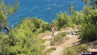 Two hikers, one trail