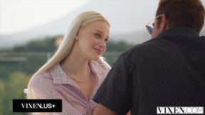 VIXEN Blue-Eyed Blonde Babe Avrora Meey Has Her Sights On Coworkers Thick Cock