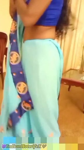 Desi Tamil MILF Renus Saree Tease & Missionary Fuck by Friend, Cuck Watches! Indianhotwifex