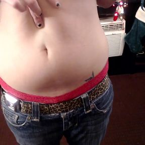 Belly play belly button