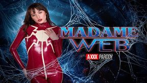 Madame Web's Petite Pet Gets Railed in Latex Catsuit
