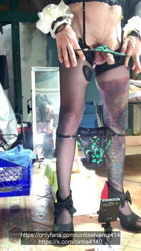 Transsexual Cintia Fucks Her Insatiable Ass With A Dildo