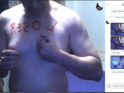 trailer of loser fag humiliation on skype webcam