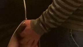 Perv Old Man Fingering Pussy in Subway!