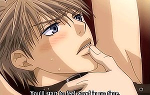 Young hentai guy gets tied up and srewed up