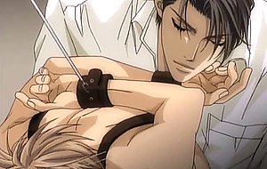 Young hentai guy gets tied up and srewed up