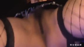 Stunning Brunette in Stockings, Private Japanese Show