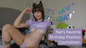 Raes Favorite Bday Position Countdown