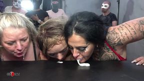 cum extreme gangbang with 3 sluts