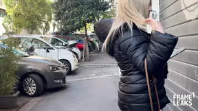 Hot Latina gets deepthroated by huge black cock