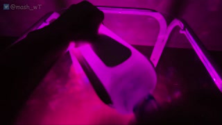 [ASMR for women] Fuck your pussy all the way with a glass dick. Orgasm with hard ear licking.