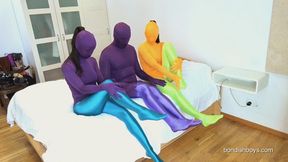 GIRLS NIGHT: PANTYHOSE ZENTAI BONDAGE