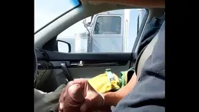 Truckers Exposed: Wild Public Masturbation Caught on Highway – Part 2