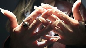 Massage with long oval nails WMV