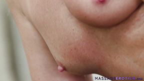 MILF babe gets throatfucked profound after sensual massage