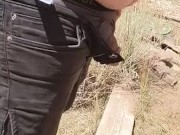Satisfying afternoon piss outside