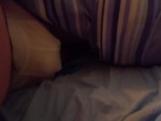 Messing up white boxer briefs with huge cumshot