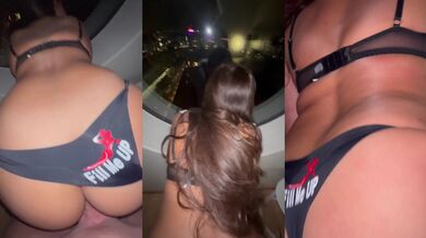 Swedish latina milf gets fucked raw in hotel window by her bull
