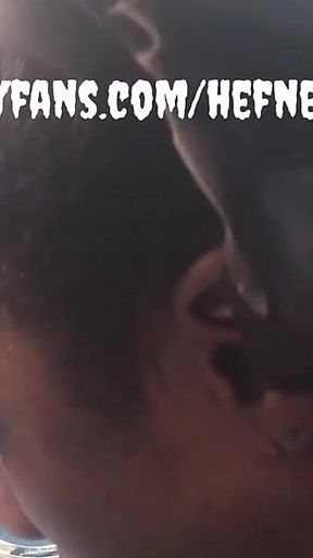 Big Lips Suck Me off in the Car in Public Broad Daylight