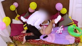 Teen 18  birthday Tied up and stripped by Stranger Tinder Date during Birthday Party