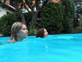 Sexiest Hungarian and Spanish teens underwater