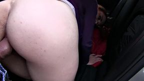 Car Sex with Big Boobs Student