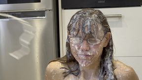 hilarious cum bukkake (fake homemade cum)