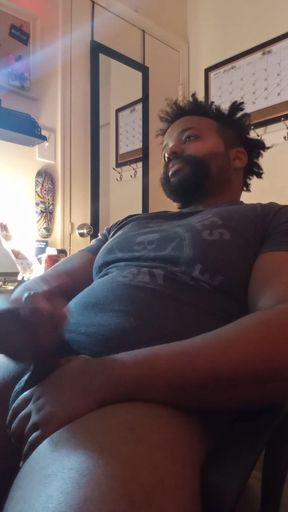 BBC Bear Cam Show Jerk and Cum