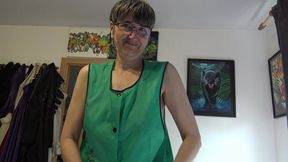 handjob in green apron
