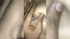 Amateur Desi cowgirl with blurred face rides strong cock on top