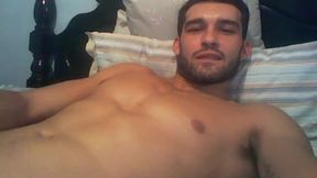 Latino Model Jazz Jerks His Dick