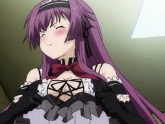 Anime maid Kiriha pleases her master