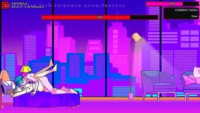 Cute Anime Girl Seduces in Neon-Lit NEURA Fantasy Adventure Day 3