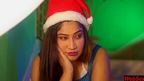 Indian Desi Hot Wife Xmas Sex With Santa Claus! Hot Xmas Sex