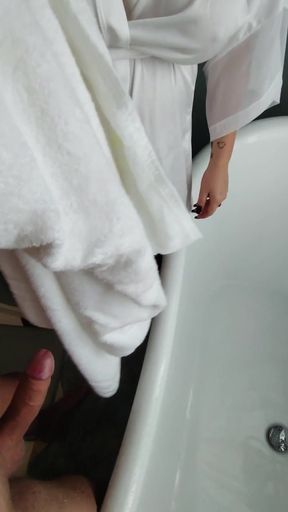 Stepmommy Takes Her Stepson to Pee on Him and Make Him Pee Too.   Clip 1