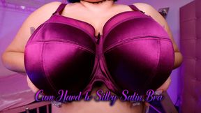 Cum Hard to Silky Satin Bra