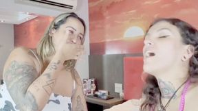 KISS ME SKINNY BITCH NOW!!! -- BY SOPHIA FABER AND QUEEN - CLIP 02