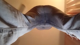 POV Blonde Desperate to Pee On You in Wide Leg Jeans ASMR