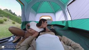 Teen Brazilian Shemale Havenna Fucked Bareback While Camping