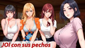 Spanish audio JOI hentai. Don&#039;t! They want to learn how to use their tits with you.