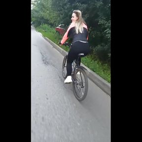 A Bike Ends with a Hot Blowjob in the Forest