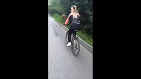 A Bike Ends with a Hot Blowjob in the Forest
