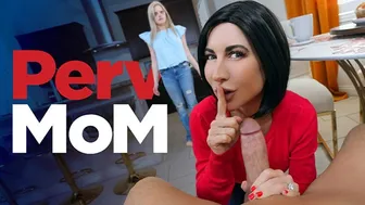 Stepmom Shocked as Stepson Fucks Her Best Friend's Mouth