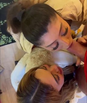 Artemis Carmona & Marina Maya - Epic London Cumwalk KjZX - Big Dick in a steamy group sex session